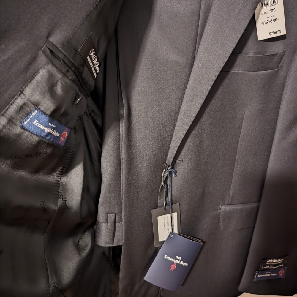 Mens Suit jacket - Black with pants